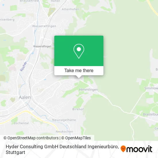 Карта Hyder Consulting GmbH Deutschland Ingenieurbüro