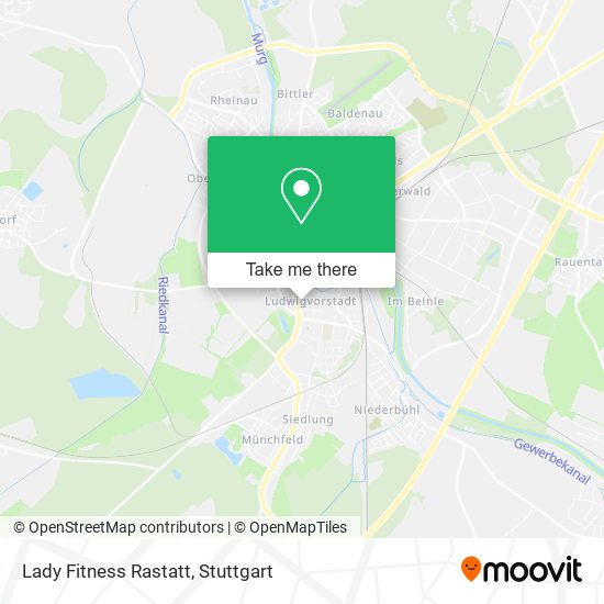 Lady Fitness Rastatt map