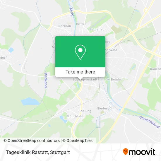 Карта Tagesklinik Rastatt