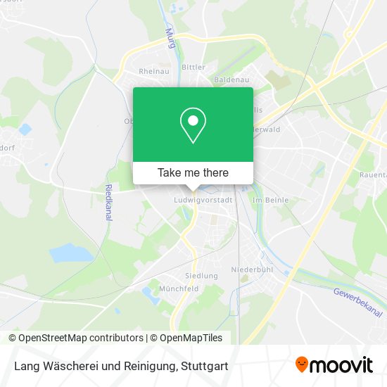 Lang Wäscherei und Reinigung map