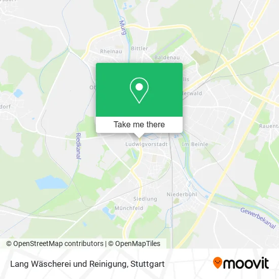 Карта Lang Wäscherei und Reinigung