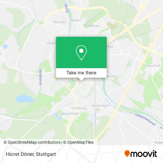 Карта Hicret Döner