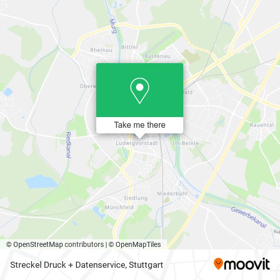 Streckel Druck + Datenservice map