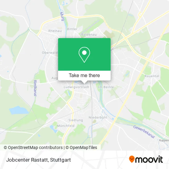 Карта Jobcenter Rastatt