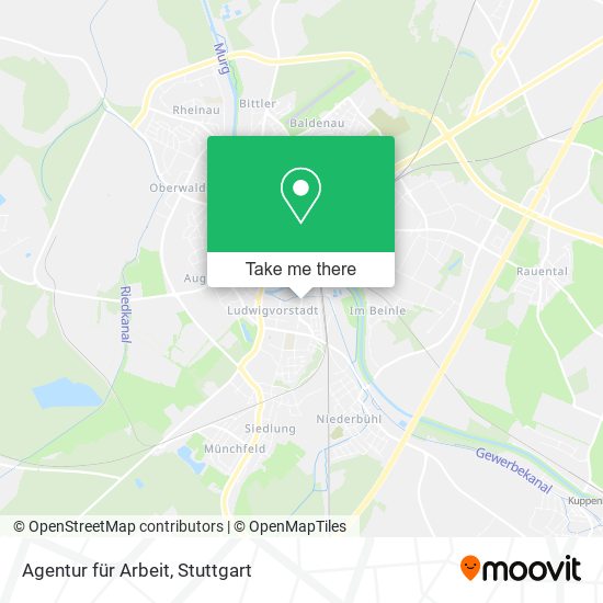 Карта Agentur für Arbeit