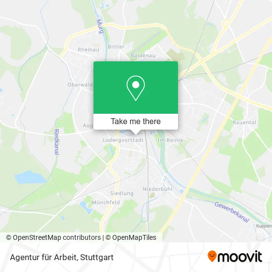 Карта Agentur für Arbeit