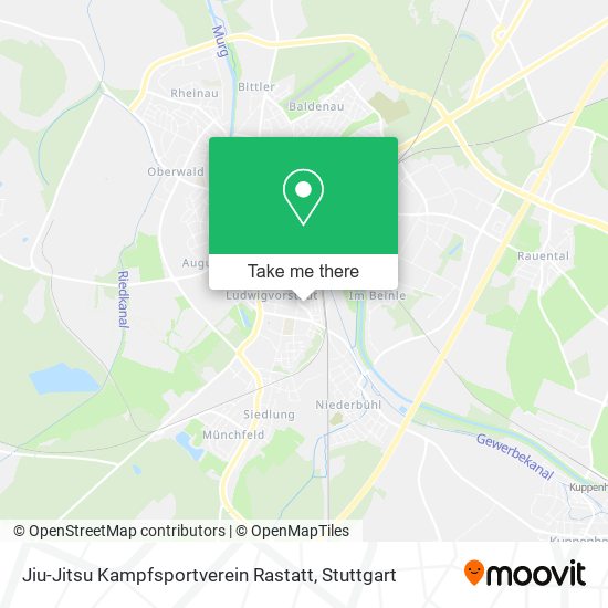 Jiu-Jitsu Kampfsportverein Rastatt map