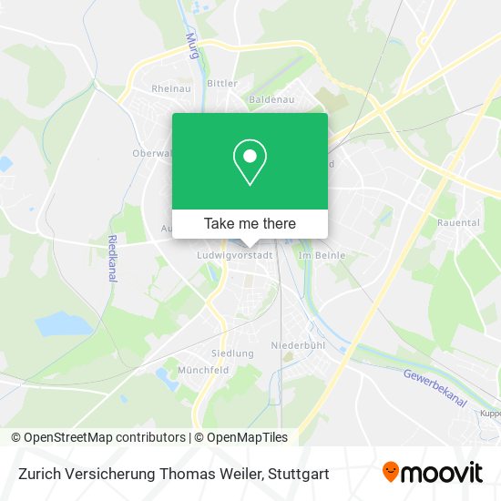 Карта Zurich Versicherung Thomas Weiler