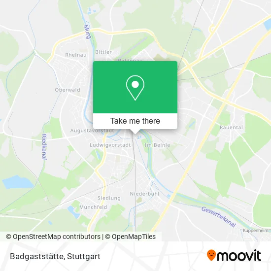 Карта Badgaststätte