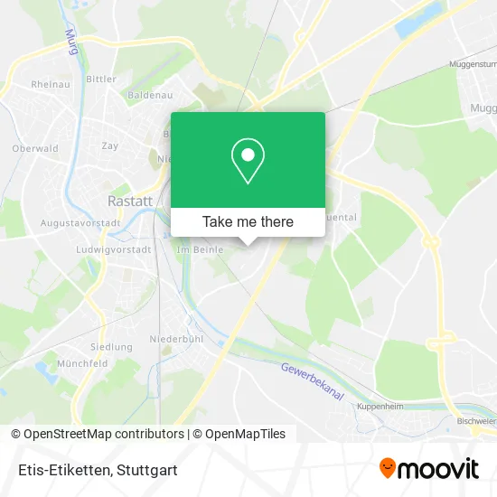 Карта Etis-Etiketten