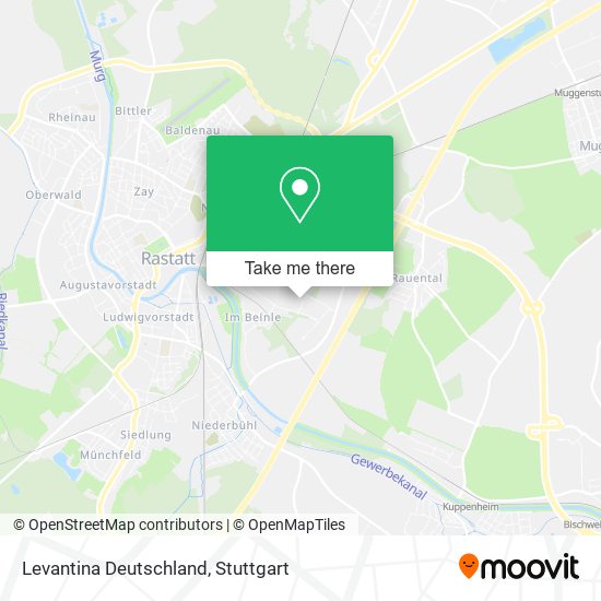 Levantina Deutschland map