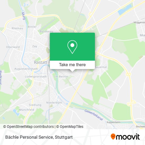 Bächle Personal Service map
