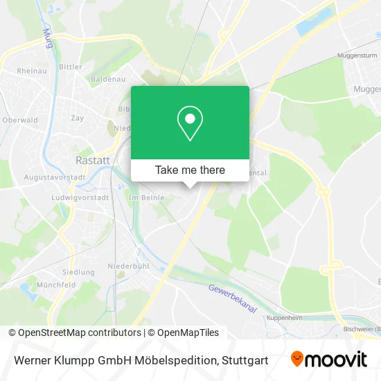 Карта Werner Klumpp GmbH Möbelspedition