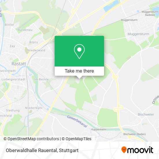 Oberwaldhalle Rauental map