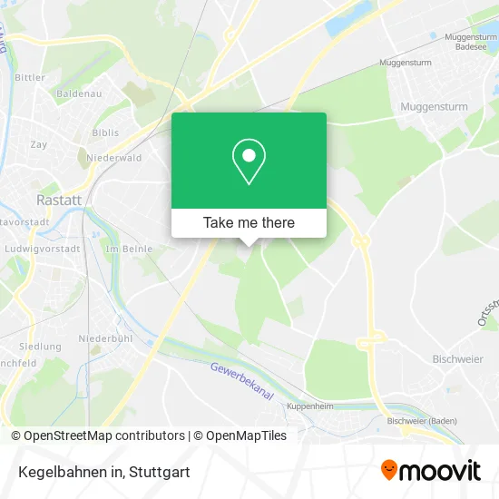 Kegelbahnen in map