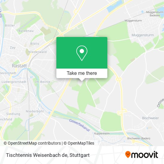 Tischtennis Weisenbach de map