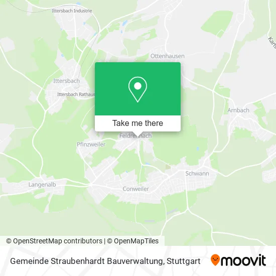 Карта Gemeinde Straubenhardt Bauverwaltung