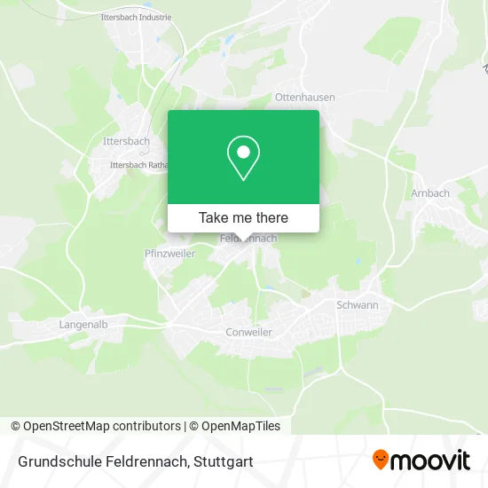 Карта Grundschule Feldrennach