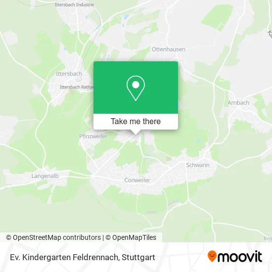 Карта Ev. Kindergarten Feldrennach