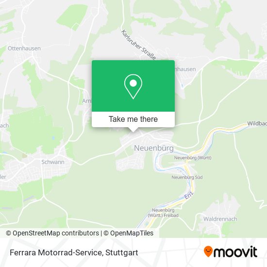 Ferrara Motorrad-Service map