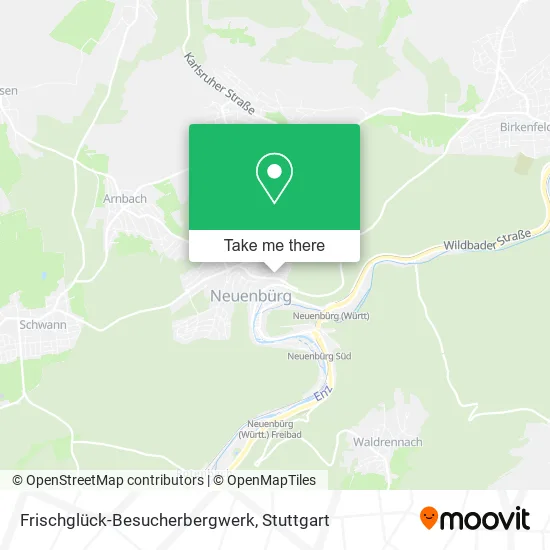 Карта Frischglück-Besucherbergwerk