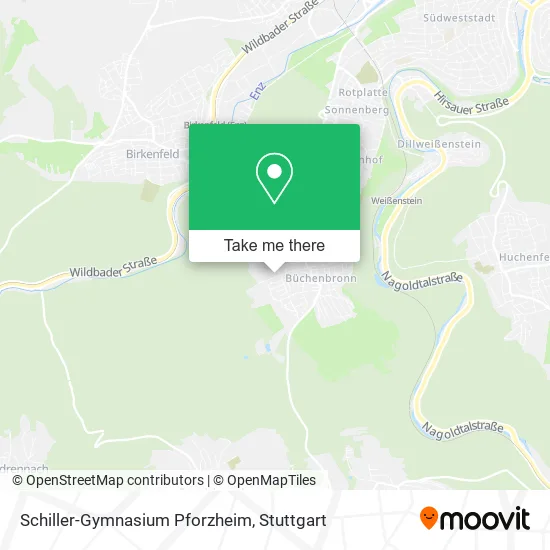 Карта Schiller-Gymnasium Pforzheim