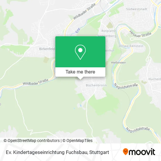 Карта Ev. Kindertageseinrichtung Fuchsbau
