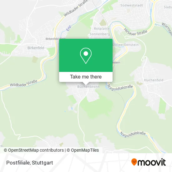 Postfiliale map