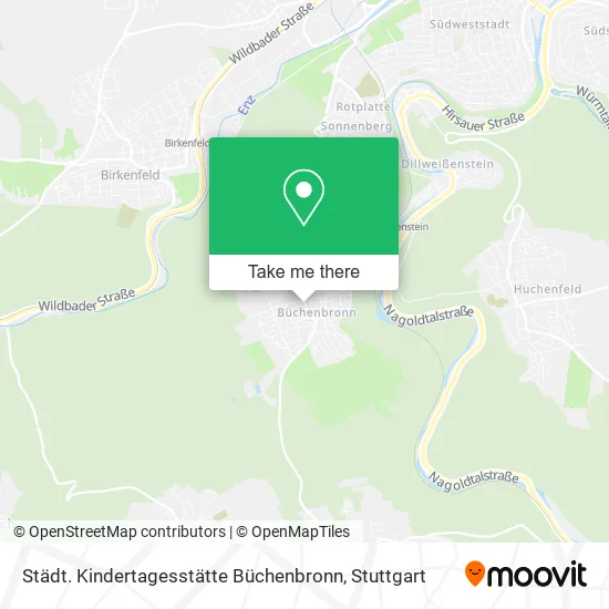 Карта Städt. Kindertagesstätte Büchenbronn