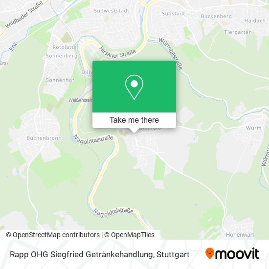 Карта Rapp OHG Siegfried Getränkehandlung