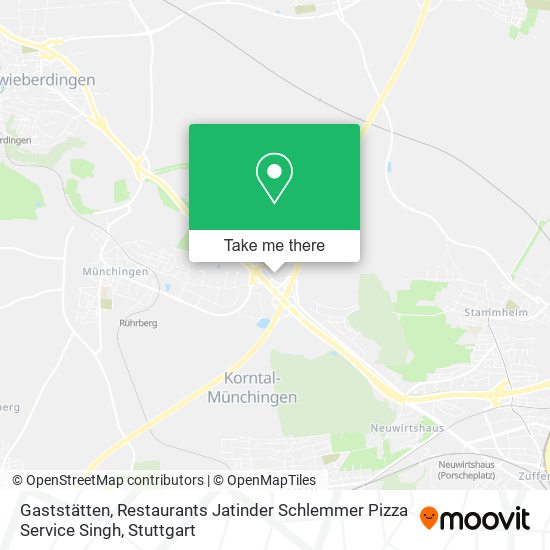 Карта Gaststätten, Restaurants Jatinder Schlemmer Pizza Service Singh