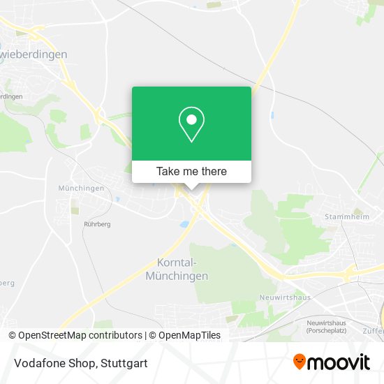 Vodafone Shop map