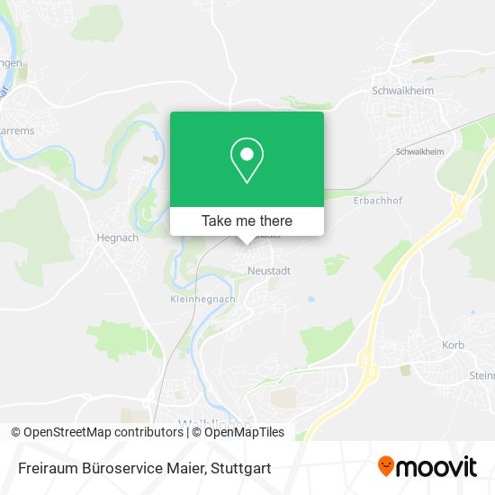 Freiraum Büroservice Maier map