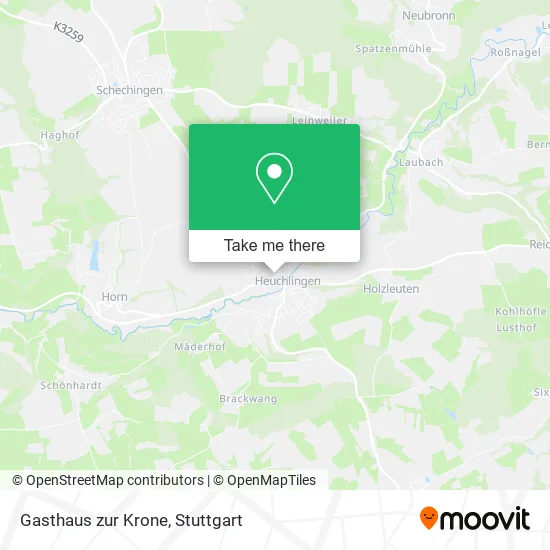 Карта Gasthaus zur Krone