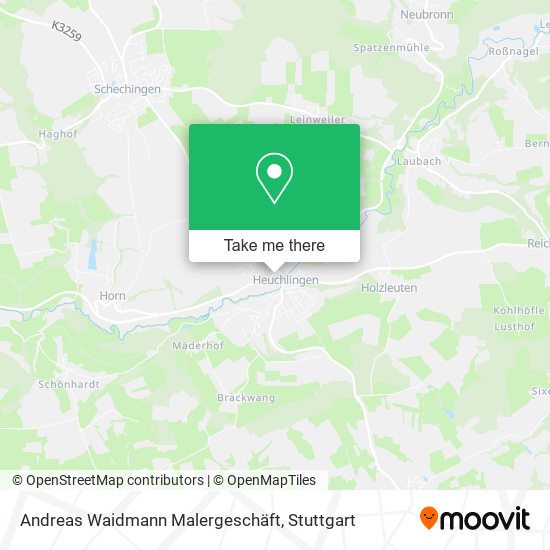 Andreas Waidmann Malergeschäft map