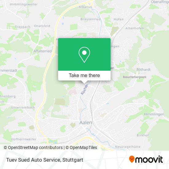 Tuev Sued Auto Service map