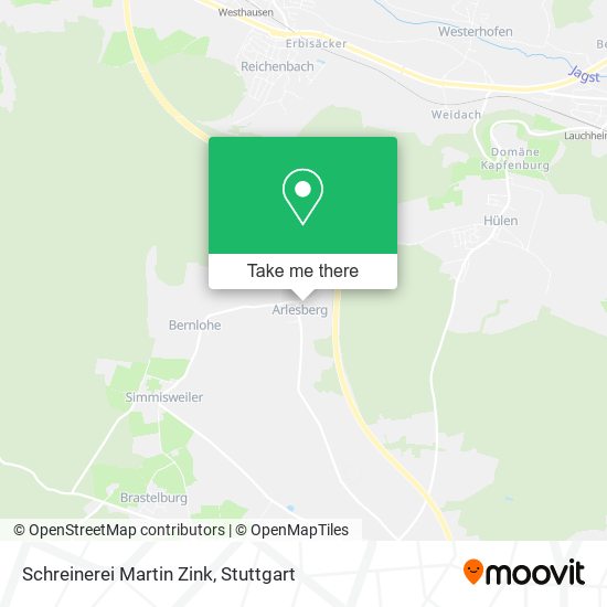 Schreinerei Martin Zink map