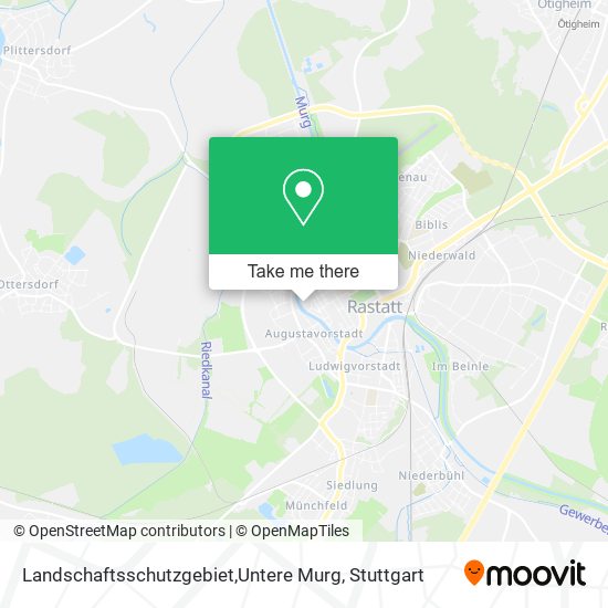 Landschaftsschutzgebiet,Untere Murg map