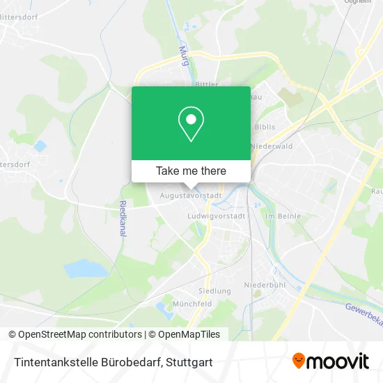Карта Tintentankstelle Bürobedarf