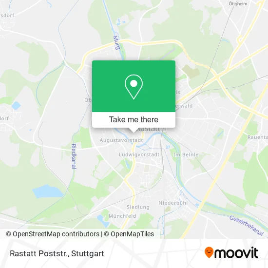 Карта Rastatt Poststr.