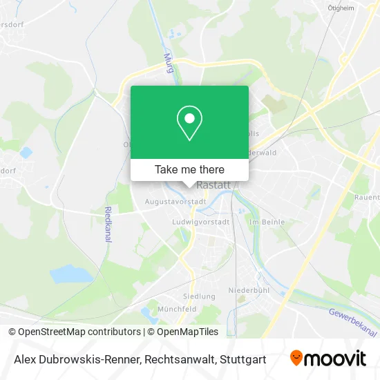 Карта Alex Dubrowskis-Renner, Rechtsanwalt