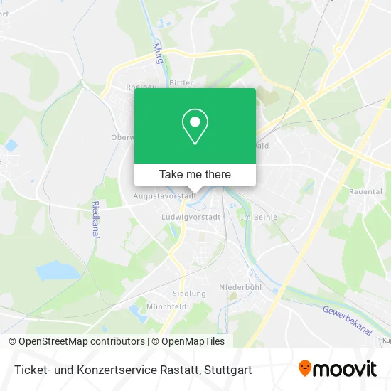 Карта Ticket- und Konzertservice Rastatt