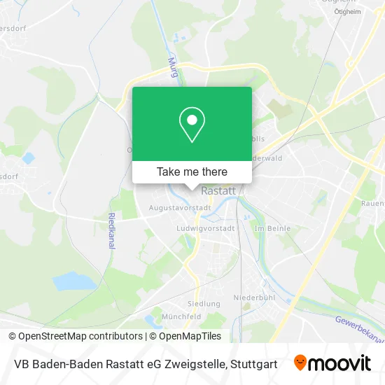 Карта VB Baden-Baden Rastatt eG Zweigstelle