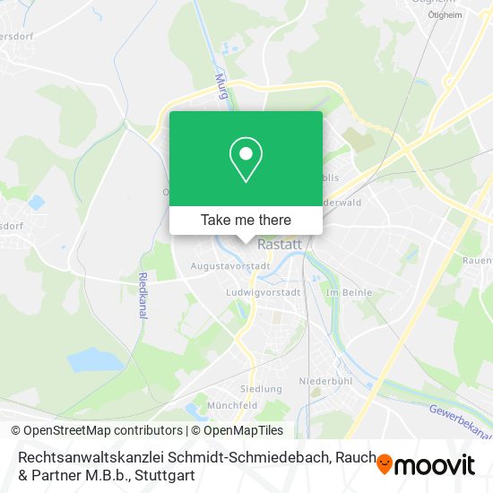 Rechtsanwaltskanzlei Schmidt-Schmiedebach, Rauch & Partner M.B.b. map