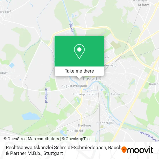 Карта Rechtsanwaltskanzlei Schmidt-Schmiedebach, Rauch & Partner M.B.b.