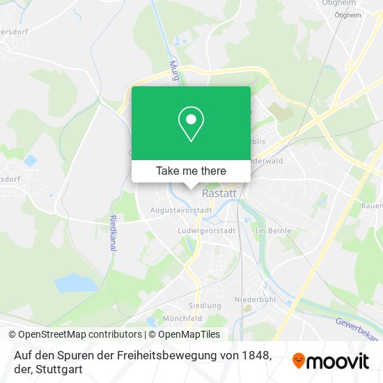 Auf den Spuren der Freiheitsbewegung von 1848, der map