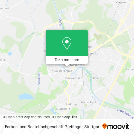 Карта Farben- und Bastelfachgeschäft Pfeffinger