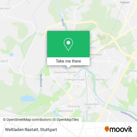 Карта Weltladen Rastatt