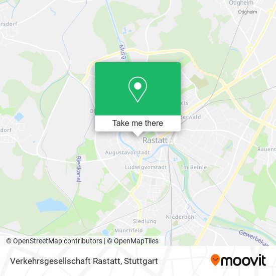 Карта Verkehrsgesellschaft Rastatt