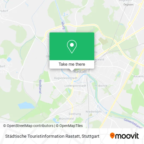 Карта Städtische Touristinformation Rastatt